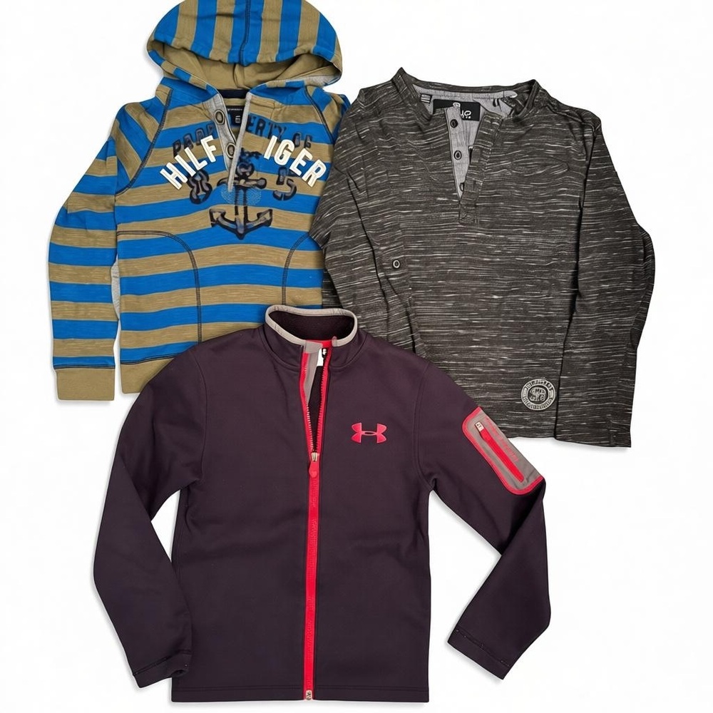 Boys Lot Bundle Jacket long Sleeve Shirt sz S 6/7